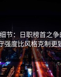 训练场细节：日职榜首之争的暗线：防守强度比风格克制更致命