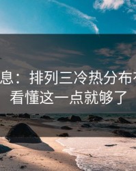 突发信息：排列三冷热分布有点怪，看懂这一点就够了